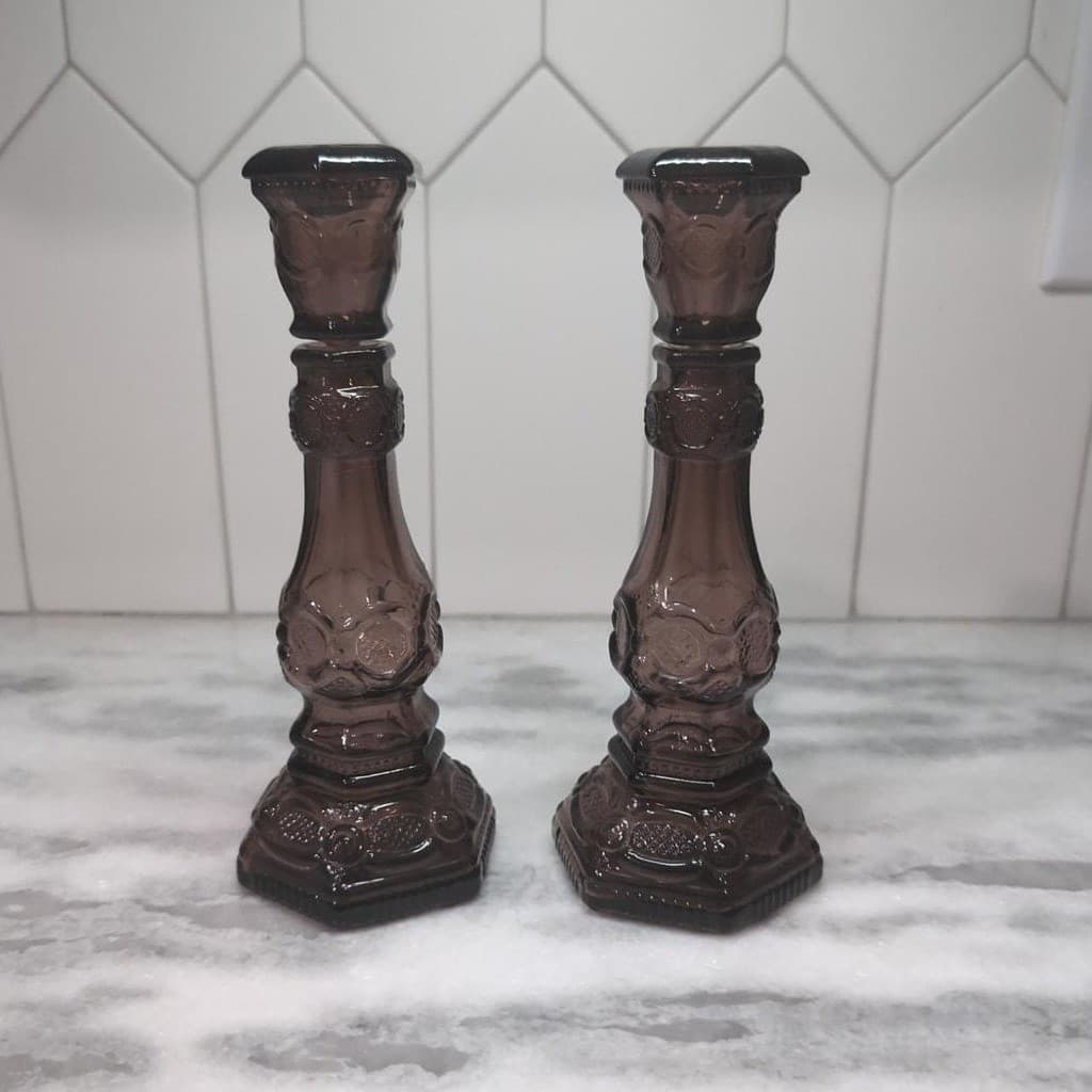 Avon Dutch Charisma Candleholders, Set Of 2, Vintage Style Replacement Bottles - Thumbnail 2