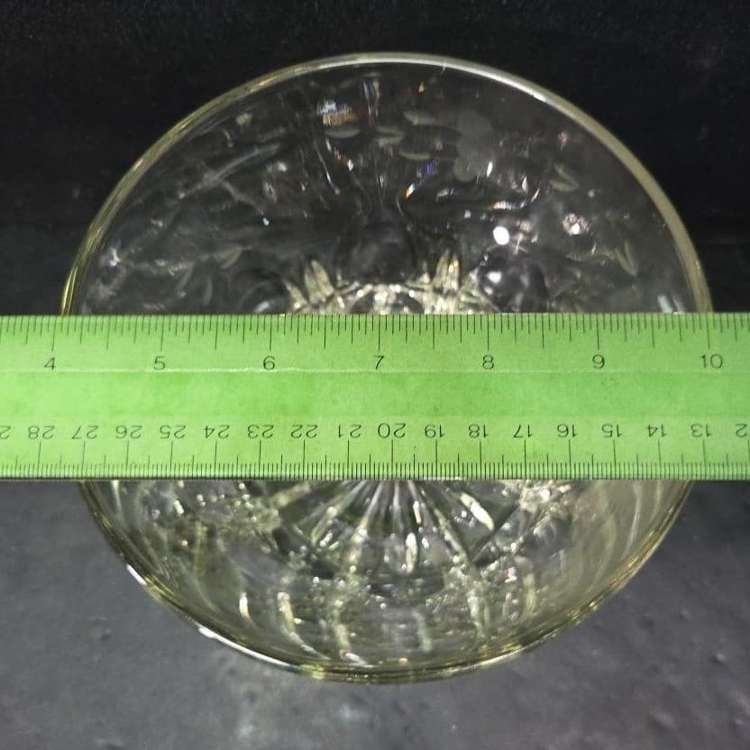 Princess House Heritage Crystal Ice Bucket, Etched Floral Serving Bowl, Barware - Thumbnail 10