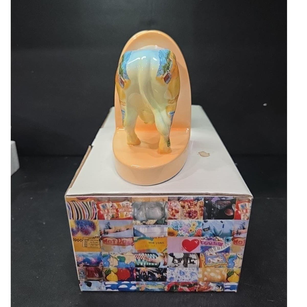 Cow Parade Vincent Van Cogh Bookends Figurine, Westland Giftware, #7413, Box/Tag - Thumbnail 7