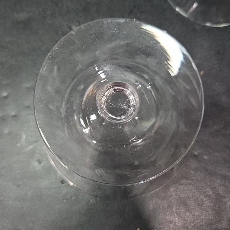 Floral Etched Sherbet Coupes, Set of 4, Vintage Glass Dessert Bowls, Tableware - Thumbnail 8