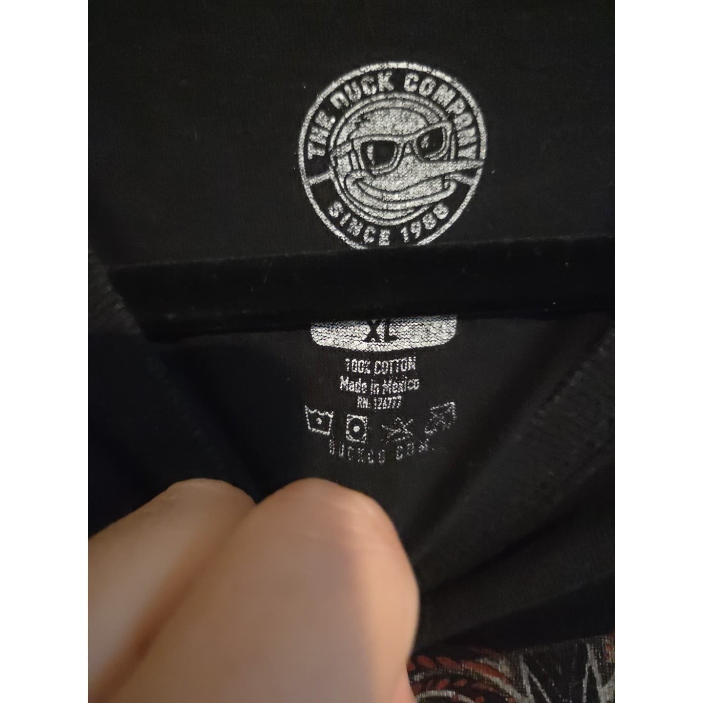 The Duck Company Austin Texas Sugar Skull Graphic T-Shirt, Men's XL, Faded Black - Thumbnail 5