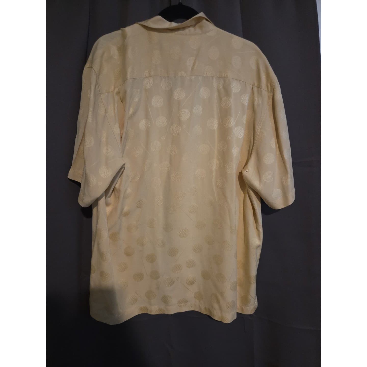 Nat Nast Golf Ball Club Jacquard Shirt, Mimosa Yellow, Men's Large, S15E 001998 - Thumbnail 2