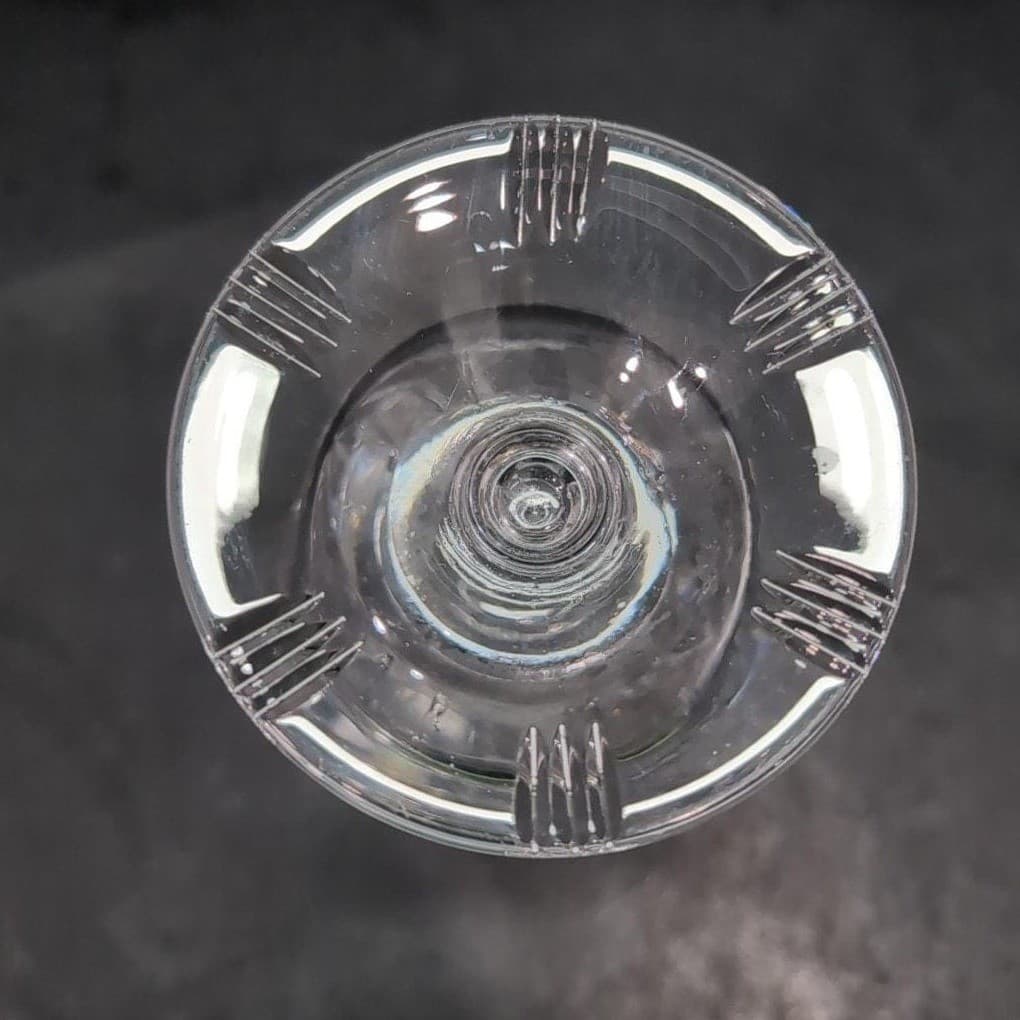 Floral Etched Cut Crystal Vase, Footed Low Stem Vessel, Replacement Centerpiece - Thumbnail 9