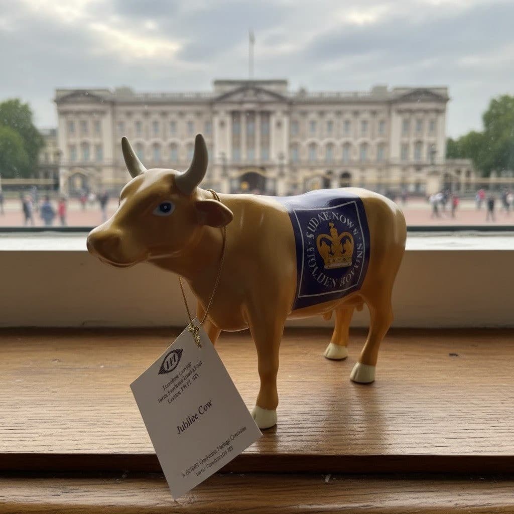 Cow Parade Jubilee Cow Figurine, Westland Giftware, #6007, Box/Tag