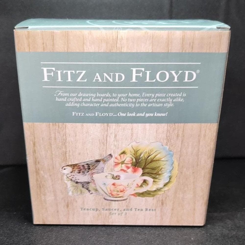 Fitz & Floyd Butterfly Tea Set, English Garden Collection, Replacement Tableware - Thumbnail 3