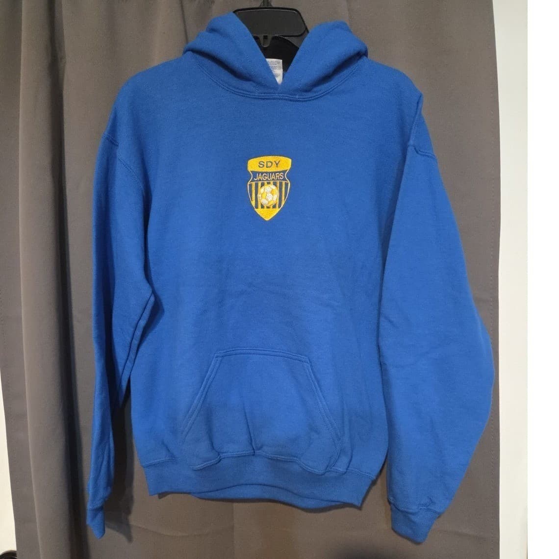 Gildan Royal Blue SDY Jaguars Soccer Pullover Hoodie, Youth XL, Heavy Blend - Thumbnail 3