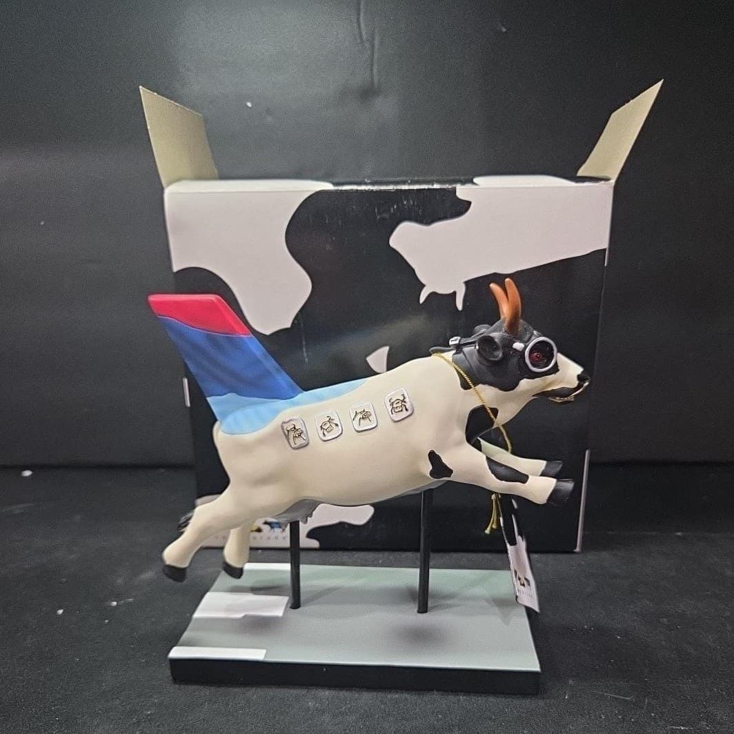 Cow Parade Platinum Moodallion Figurine, Westland Giftware, #7711, Box/Tag - Thumbnail 5