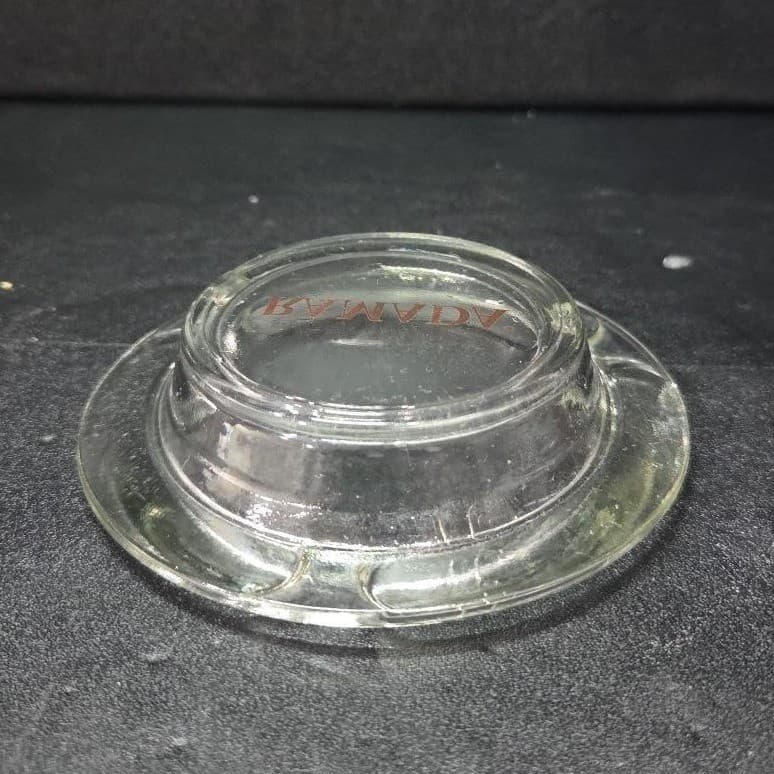 Ramada Logo Glass Ashtray, Replacement Advertising Keepsake, Trinket Holder Dish - Thumbnail 8