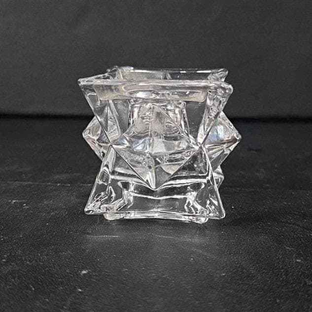 St. George 24% Lead Crystal Candle Holder, Vintage Replacement Candlestick Decor - Thumbnail 7