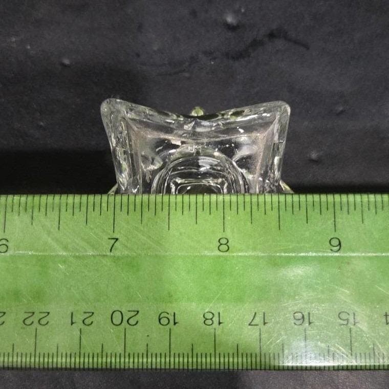 St. George 24% Lead Crystal Candle Holder, Vintage Replacement Candlestick Decor - Thumbnail 3