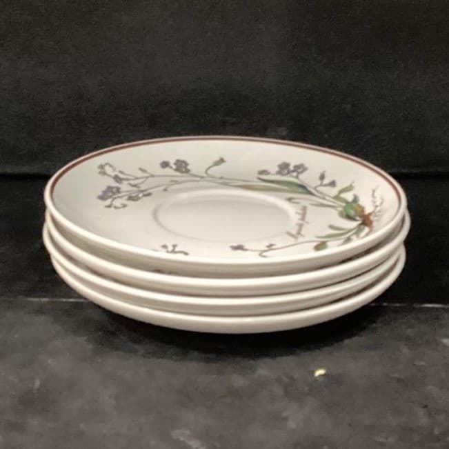 Villeroy & Boch Botanica Teacup and Saucers, Set of 4, Vintage Botanical Design - Thumbnail 13