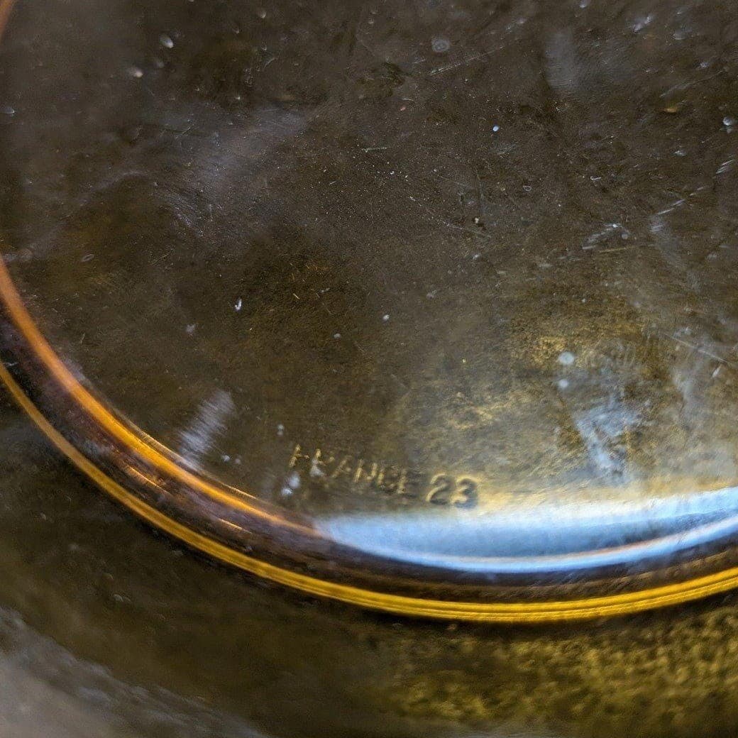 Vereco Amber Glass Dessert Plates, Set of 3, Vintage Style Yellow Glassware - Thumbnail 6
