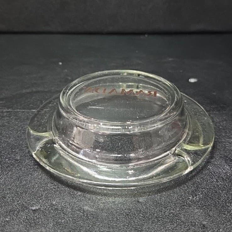 Ramada Logo Glass Ashtray, Replacement Advertising Keepsake, Trinket Holder Dish - Thumbnail 6