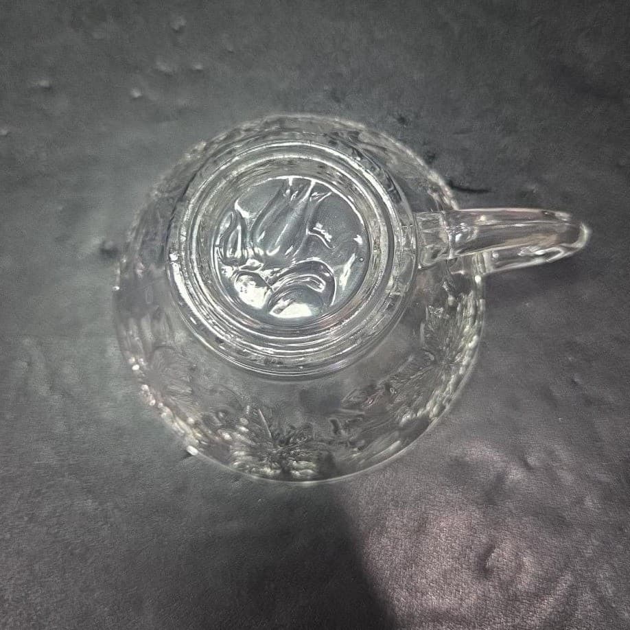 Princess House Fantasia Punch Cups, Set of 4, Vintage Embossed Poinsettia Design - Thumbnail 8