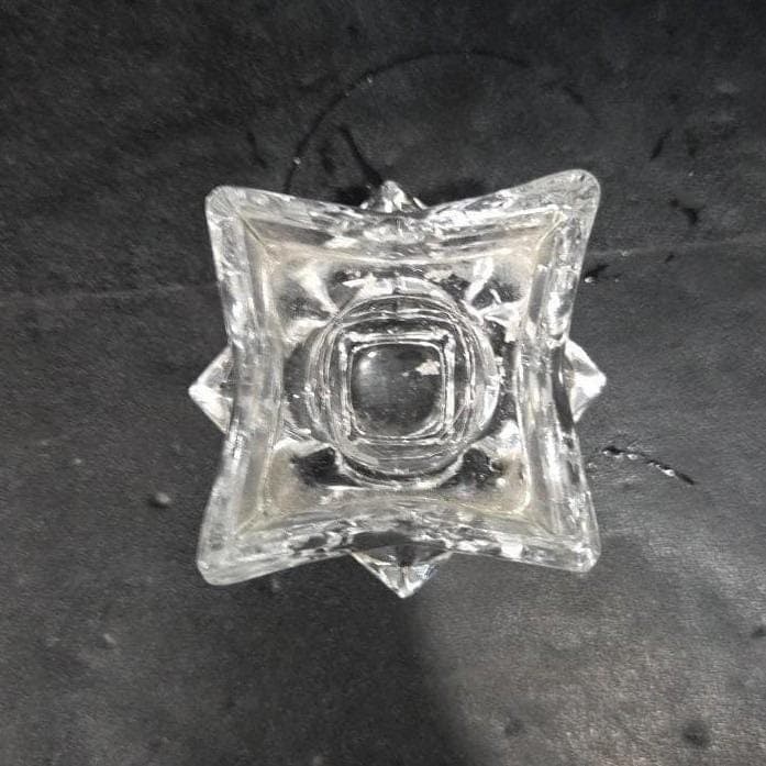 St. George 24% Lead Crystal Candle Holder, Vintage Replacement Candlestick Decor - Thumbnail 5
