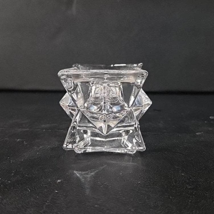 St. George 24% Lead Crystal Candle Holder, Vintage Replacement Candlestick Decor - Thumbnail 8