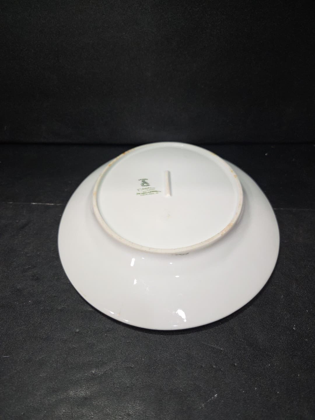 C Ahrenfeldt Limoges Depose Oval Platter, White Bone China, Vtg Floral Border - Thumbnail 10