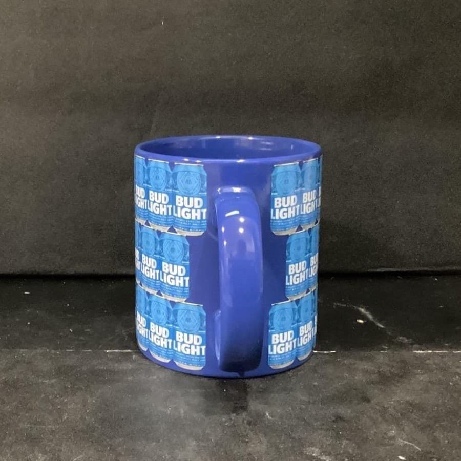 Bud Light Blue Ceramic Coffee Cup, Anheuser-Busch Mug, Replacement Drinkware - Thumbnail 12