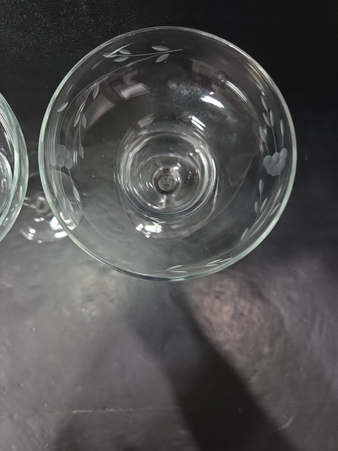 Princess House Crystal Heritage #6178 Margarita Glasses 7.5" Set Of 2 Vintage - Thumbnail 6