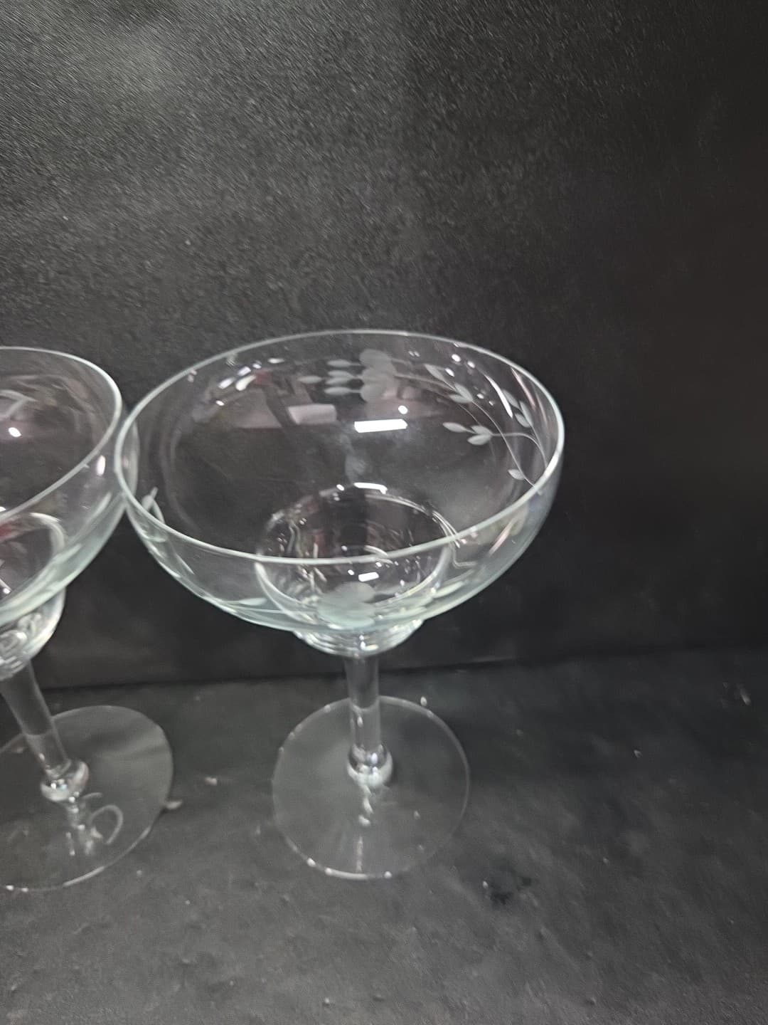 Princess House Heritage Margarita Glasses 6.75” T 4.50” W Set of 2 Vintage - Thumbnail 5