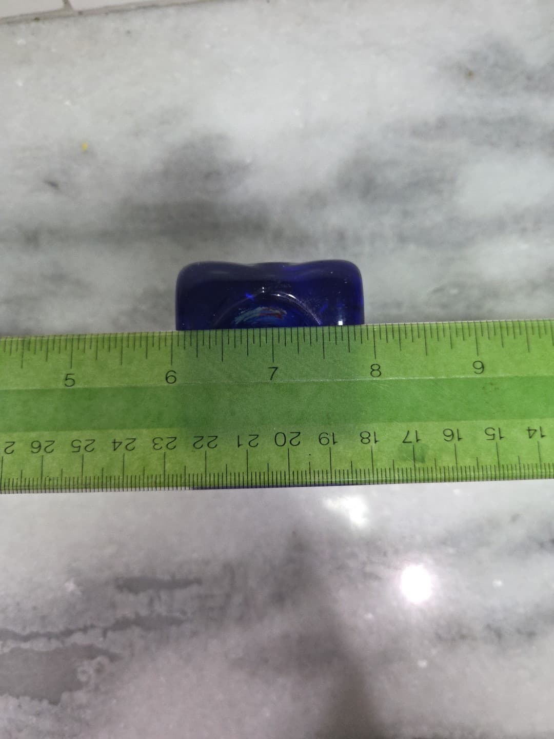 Pier One Cobalt Blue Ice Cube Candle Stick Holder Votive - Thumbnail 8