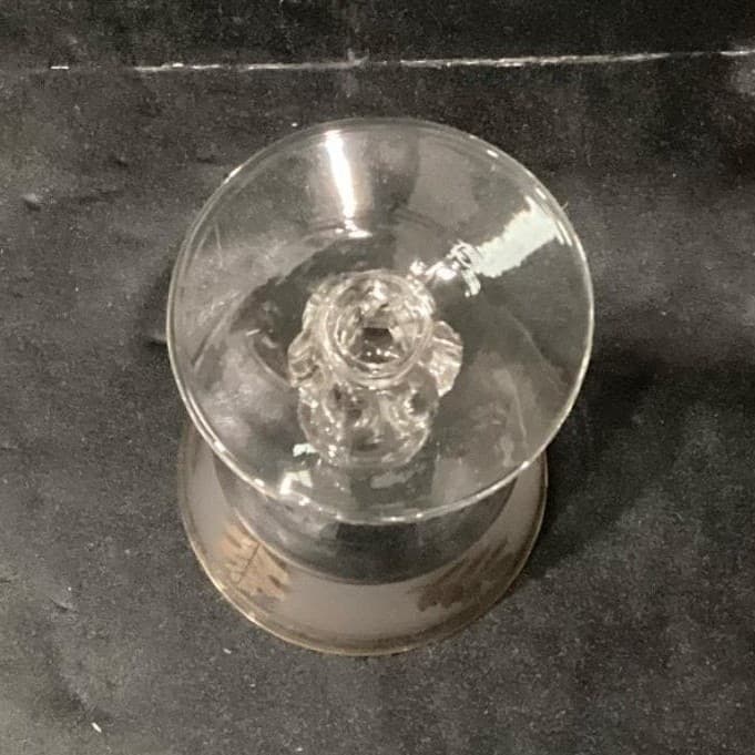 Libbey Golden Foliage Frosted Sherry Glasses, Set of 4, Vtg Stemware, Drinkware - Thumbnail 5
