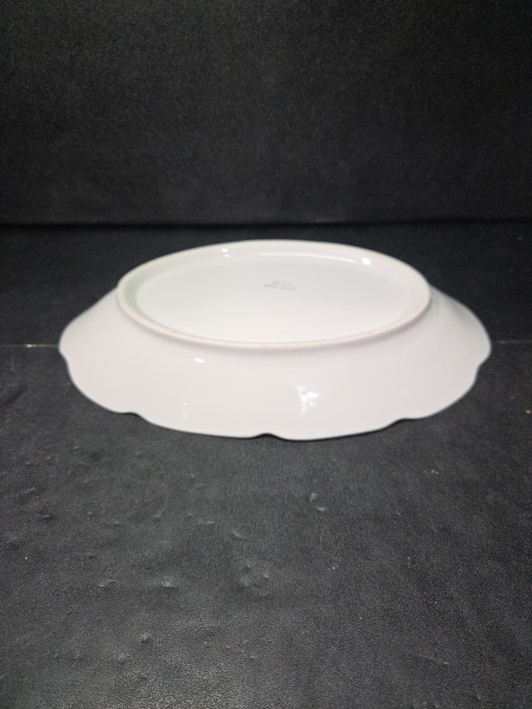 Savoy BB&F Blue Floral Platter, Vintage Serving Ware, Bone China, Gold Accents - Thumbnail 6