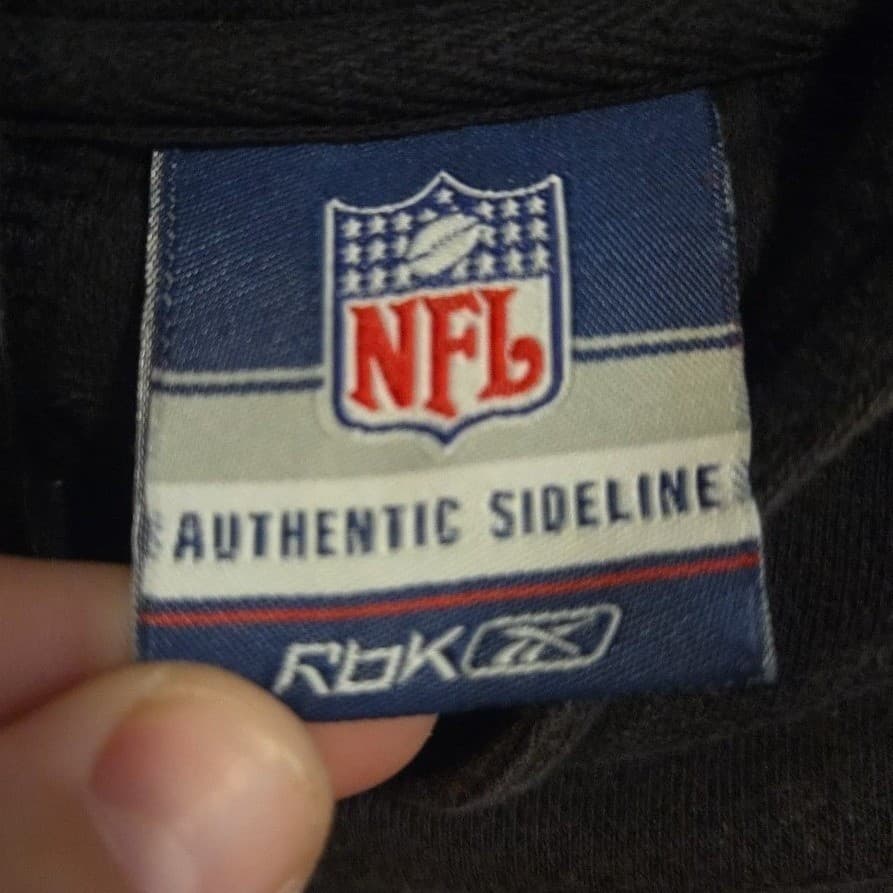 Reebok NFL Jacksonville Jaguars Hoodie, Men's Grey Teal Authentic Sideline - Thumbnail 4