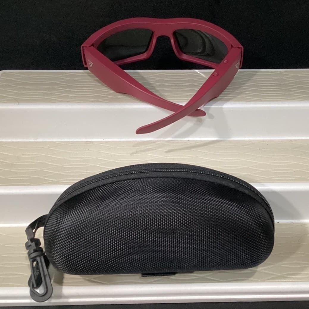 Vantrue Video Recording Smart Sunglasses Pink Matte Frame with Case and Cable - Thumbnail 4
