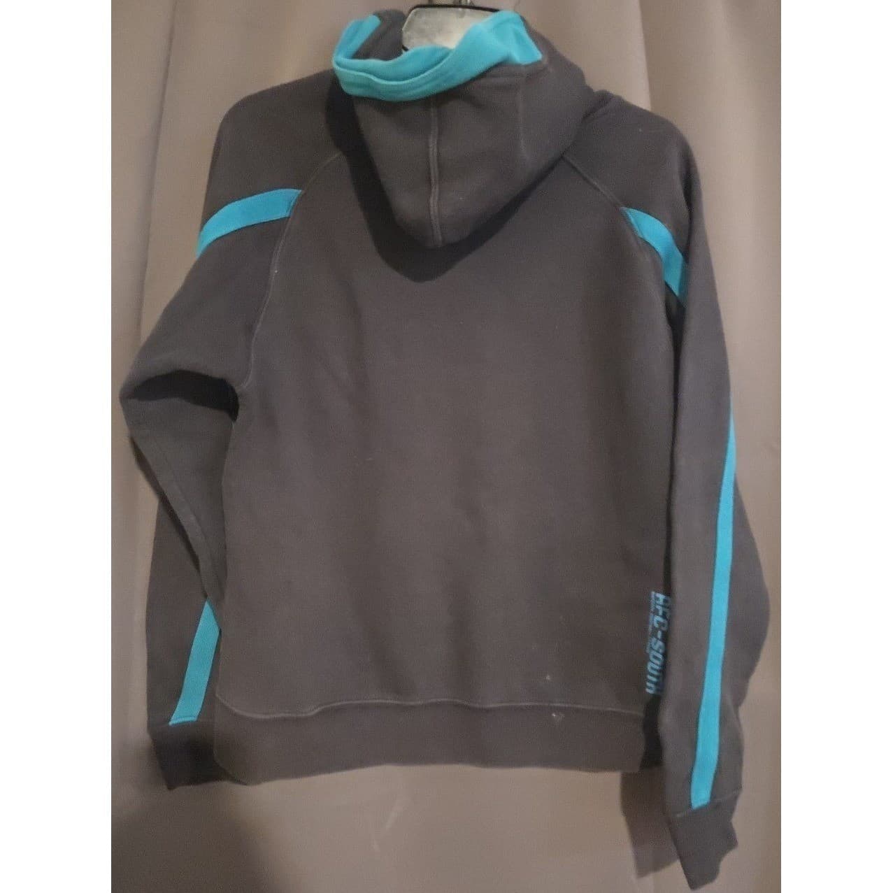 Reebok NFL Jacksonville Jaguars Hoodie, Men's Grey Teal Authentic Sideline - Thumbnail 3