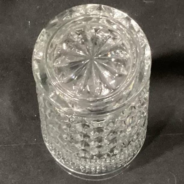 Anchor Hocking Wexford Tumblers, Set of 2, Vintage Clear Pressed Glass Drinkware - Thumbnail 4