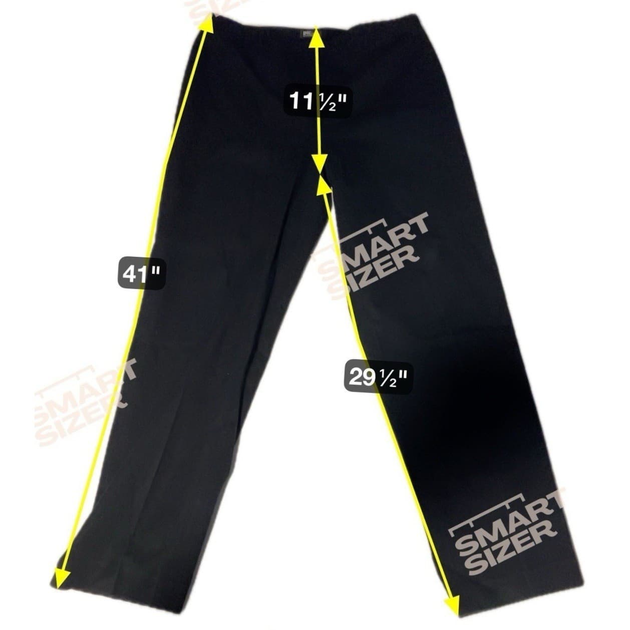 INC International Concepts Black Stretch Straight Leg Dress Pants, Women's Sz 14 - Thumbnail 2