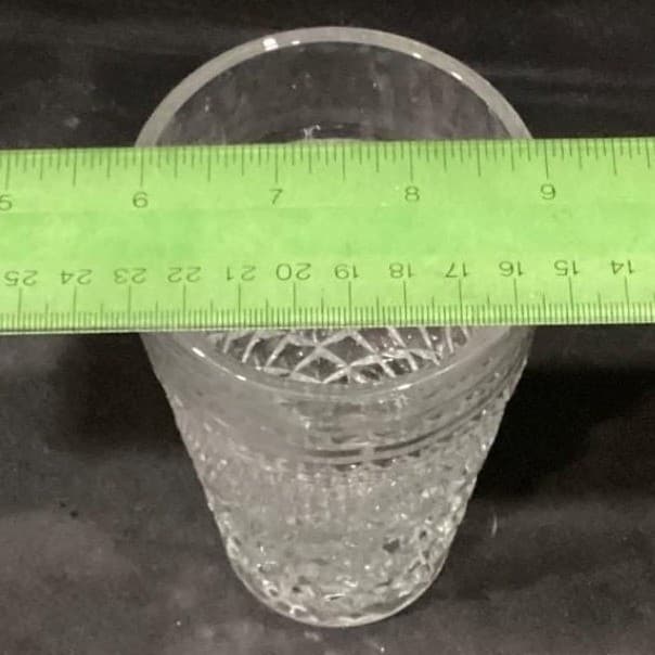 Anchor Hocking Wexford Tumblers, Set of 2, Vintage Clear Pressed Glass Drinkware - Thumbnail 3