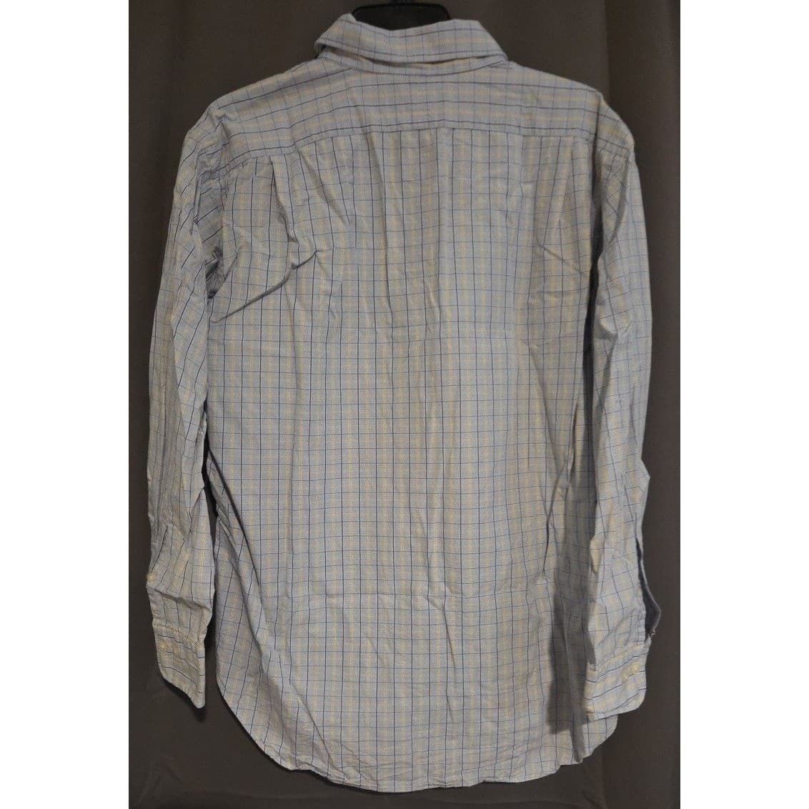 Polo Ralph Lauren Philip Blue Yellow Check Cotton Button Down, Men's 16 32/33 - Thumbnail 4