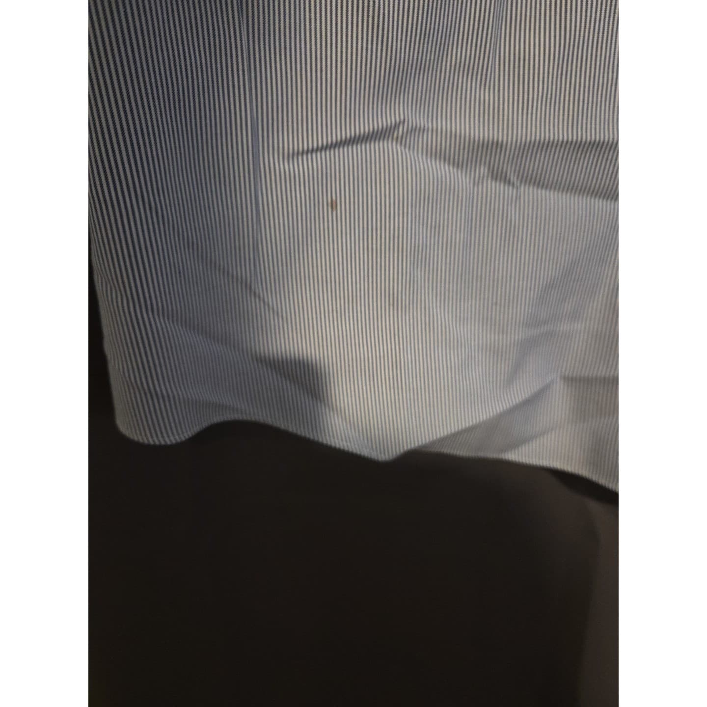 Brooks Brothers Blue and White Striped Non-Iron Cotton Dress Shirt, Men's 17-33 - Thumbnail 9