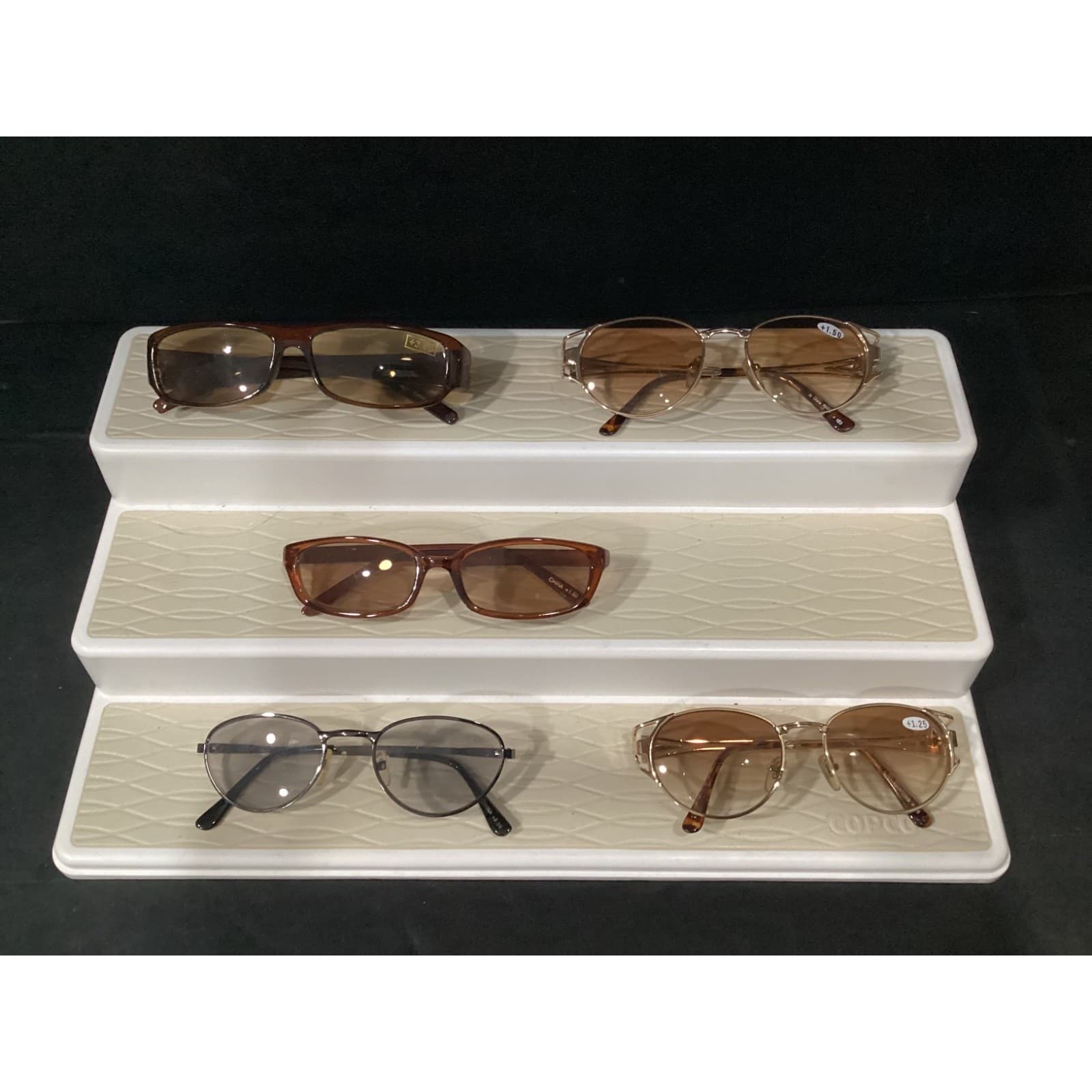 Mixed Lot of 5 Reading Glasses Tortoise Gold Metal Frames +1.25 +3.00 Strengths - Thumbnail 2