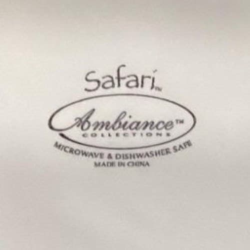 Ambiance Collection Safari Salad Plates, Set Of 4, Handmade Porcelain Dinnerware - Thumbnail 3