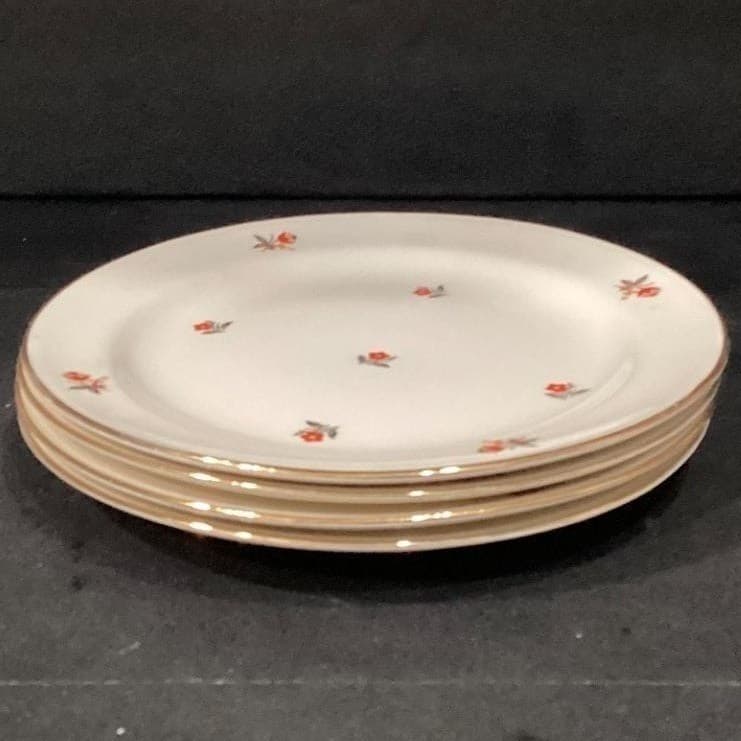 Cunningham & Pickett Cardinal Appetizer Plates, Set of 4, Vintage Dinnerware - Thumbnail 7