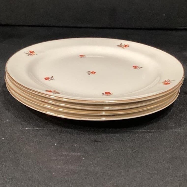 Cunningham & Pickett Cardinal Appetizer Plates, Set of 4, Vintage Dinnerware - Thumbnail 10