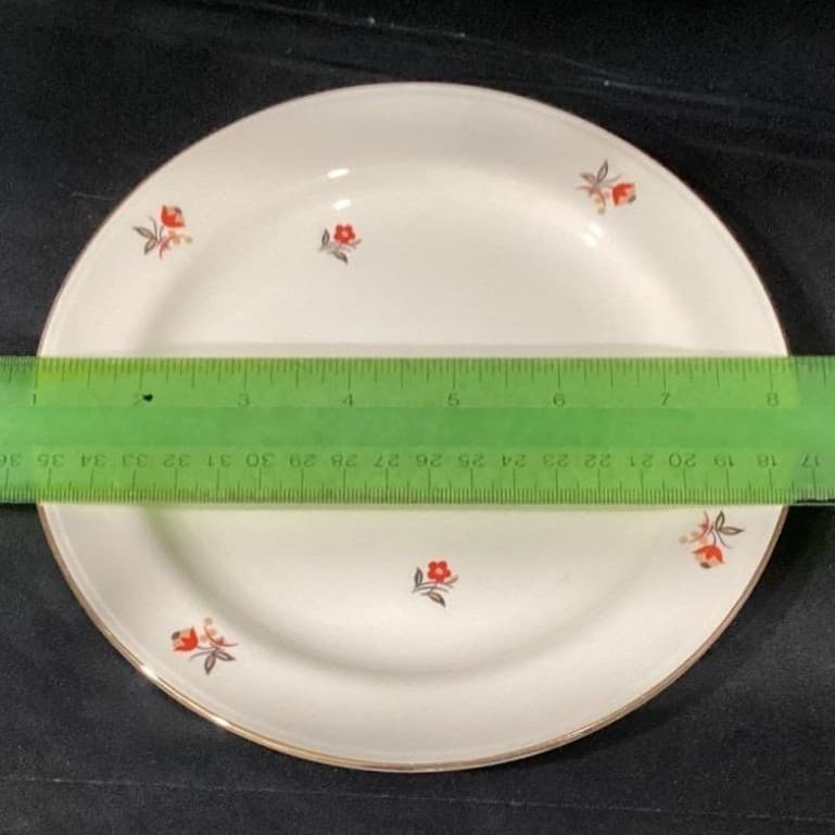 Cunningham & Pickett Cardinal Appetizer Plates, Set of 4, Vintage Dinnerware - Thumbnail 2