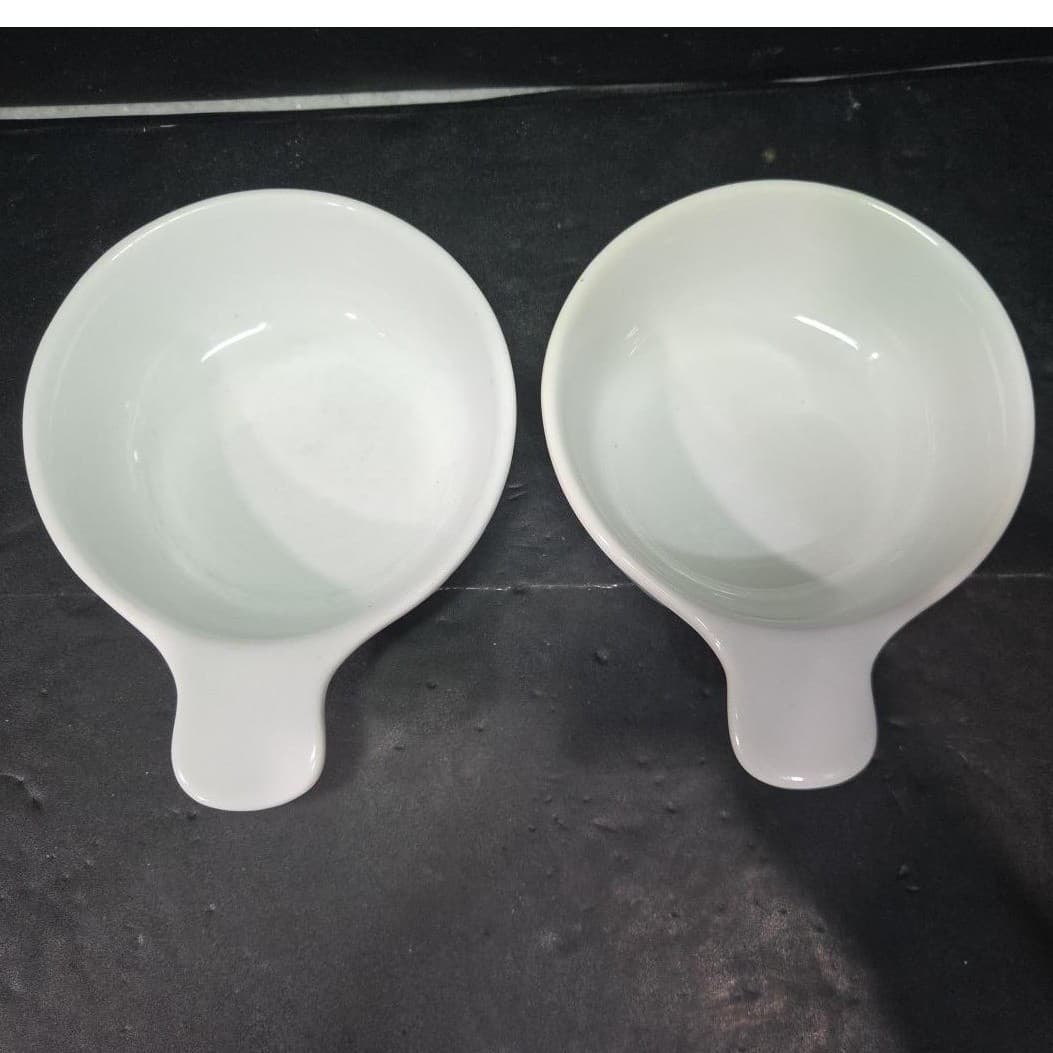 Bali Ware Ribbed White Grab It Bowls, Set of 2, Microwave & Oven Safe Dishware - Thumbnail 6