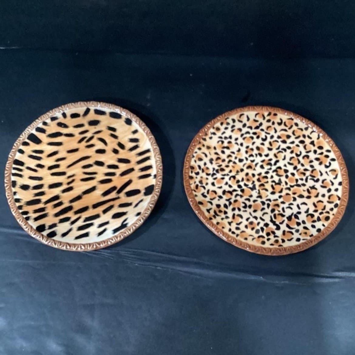 Ambiance Collection Safari Salad Plates, Set Of 4, Handmade Porcelain Dinnerware - Thumbnail 5