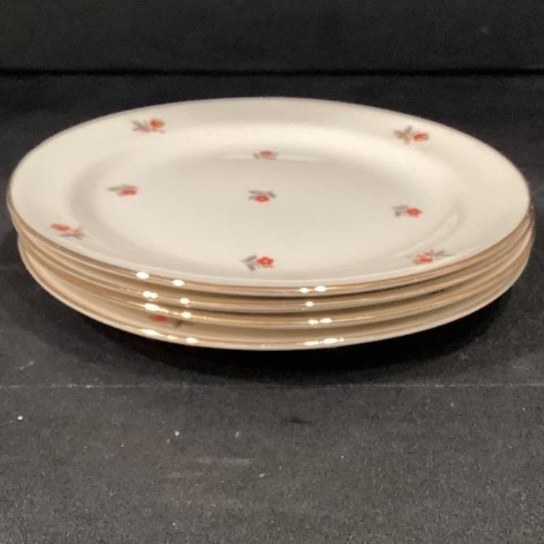 Cunningham & Pickett Cardinal Appetizer Plates, Set of 4, Vintage Dinnerware - Thumbnail 9