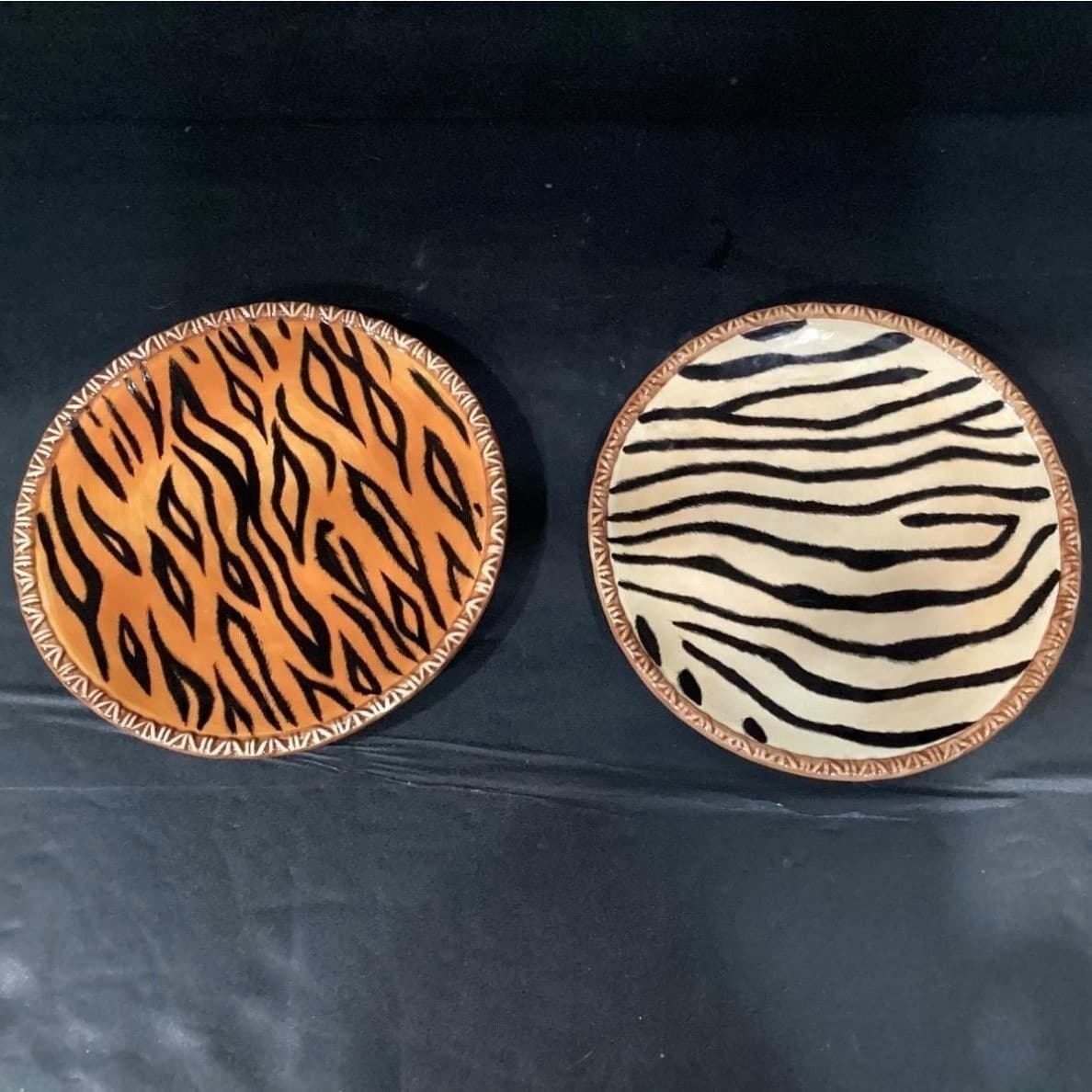 Ambiance Collection Safari Salad Plates, Set Of 4, Handmade Porcelain Dinnerware - Thumbnail 6