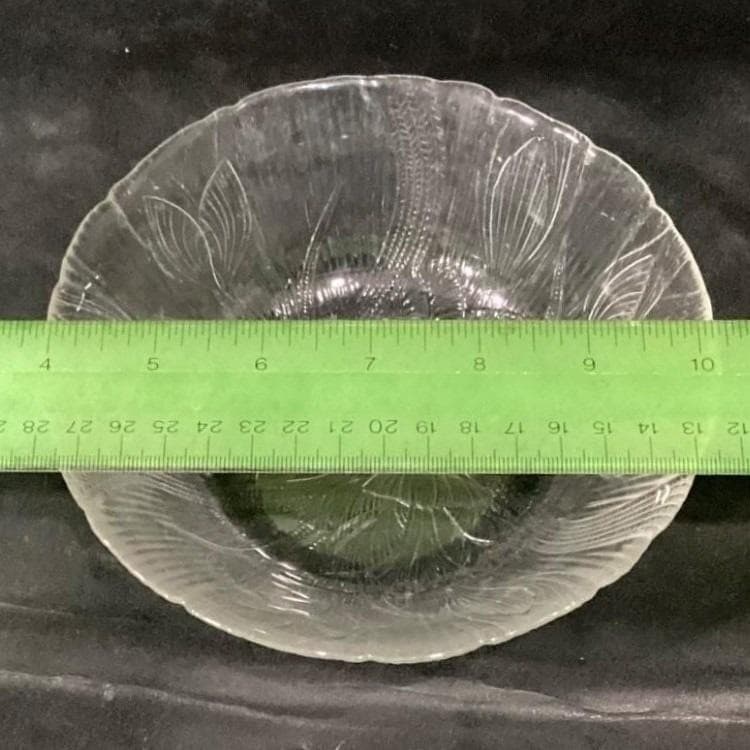 Arcoroc Canterbury Crocus Cereal Bowls, Set of 4 Vintage Pressed Glass Tableware - Thumbnail 2