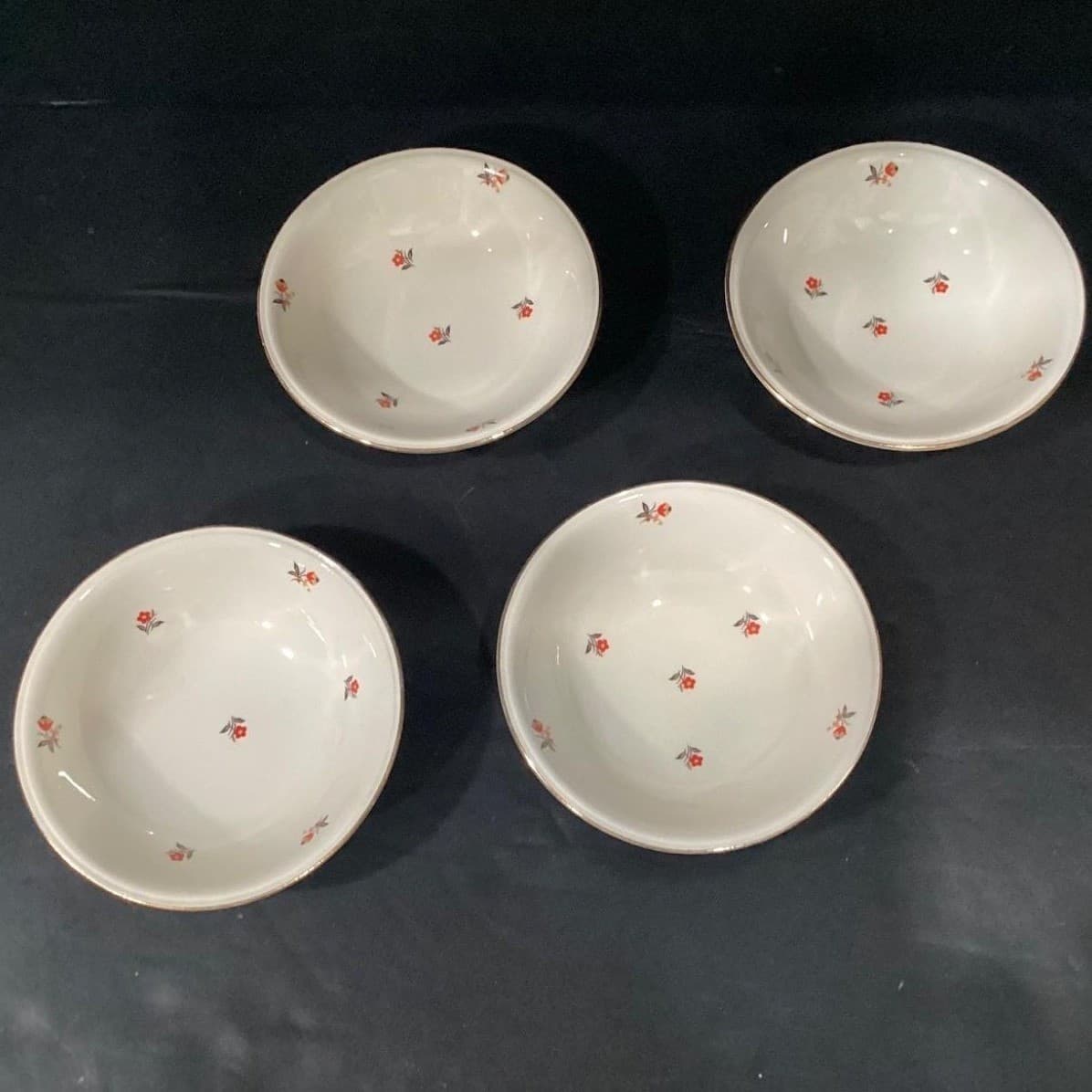 Cunningham & Pickett Cardinal Salad Bowls, Set of 3, Vintage Floral Dinnerware - Thumbnail 6