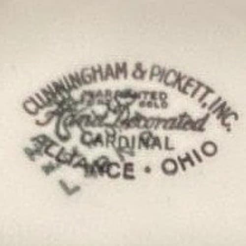 Cunningham & Pickett Cardinal Salad Bowls, Set of 3, Vintage Floral Dinnerware - Thumbnail 4