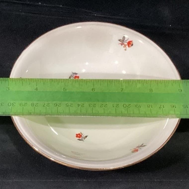 Cunningham & Pickett Cardinal Salad Bowls, Set of 3, Vintage Floral Dinnerware - Thumbnail 2