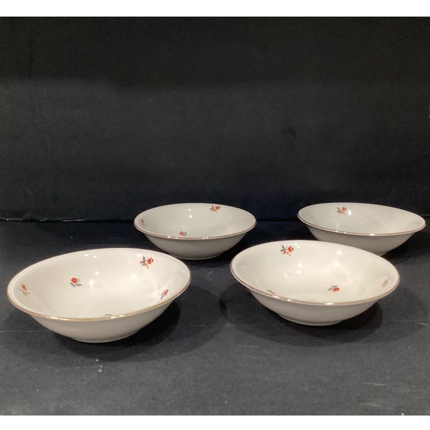 Cunningham & Pickett Cardinal Salad Bowls, Set of 3, Vintage Floral Dinnerware - Thumbnail 8