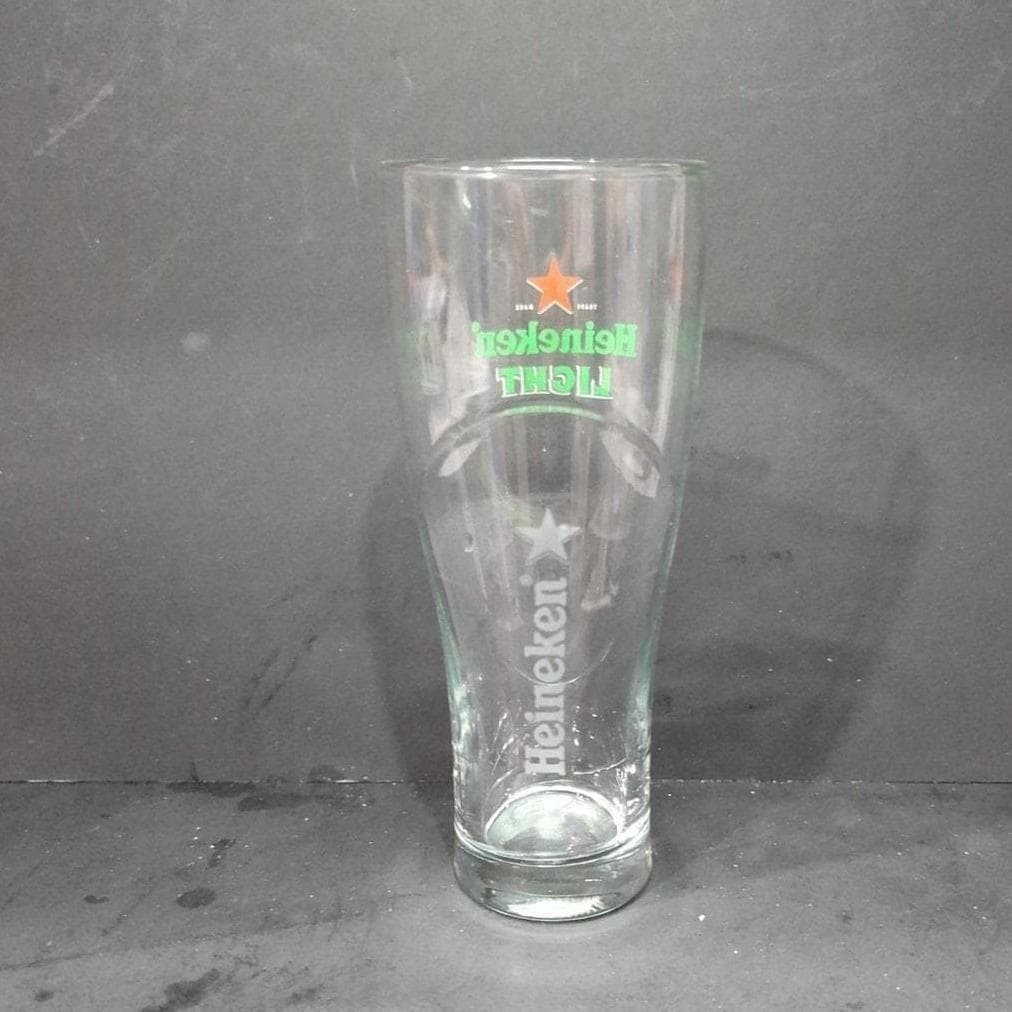 Heineken Light Red Star Beer Glass, Clear Logo Pilsner Drinkware, Replacement - Thumbnail 9